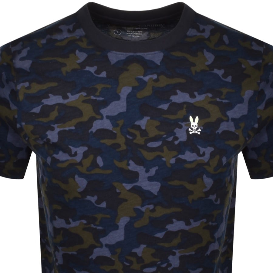 Alternative Image for ProductPsycho Bunny Camouflage Crew Neck T Shirt Green2